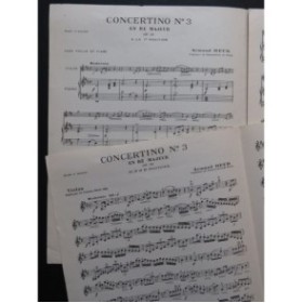 HECK Armand Concerto No 3 Violon Piano 1960