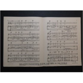 ROMBERG Sigmund I bring a love song Chant Piano 1930