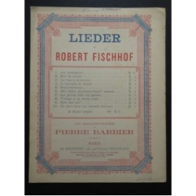 FISCHHOF Robert A travers la Lande Chant Piano 1891