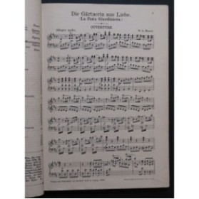 MOZART W. A. Die Gärtnerin aus Liebe Opéra Chant Piano ca1890