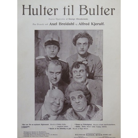 SCHULTZ Siegfried Hulter til Bulter Charlotte Piano ou Chant 1914
