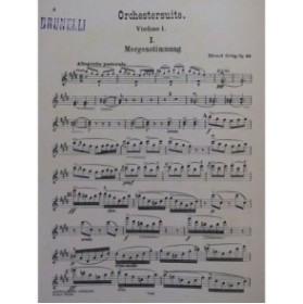 GRIEG Edvard Peer Gynt Suite No 1 op 46 Orchestre 1888