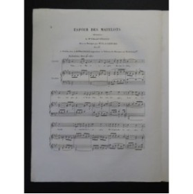 DE LIENARD Ch. Espoir des Matelots Chant Piano ca1840