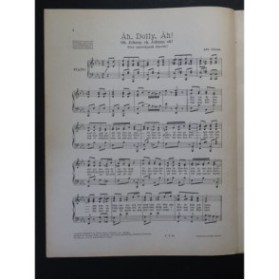 OLMAN Abe Ah-Dolly-Ah ! Piano 1917