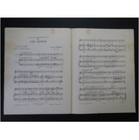 LENORMAND René Le jardin des bambous Les Roses Chant Piano 1909