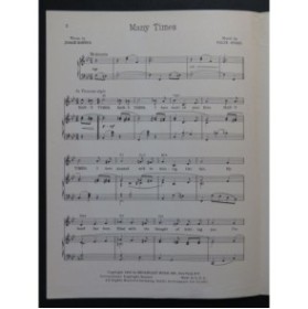 STAHL Felix Many Times Chant Piano 1953