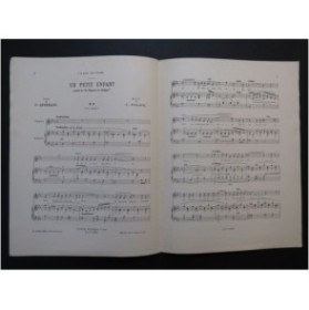 FAURE J. Un petit enfant Chant Piano 1902