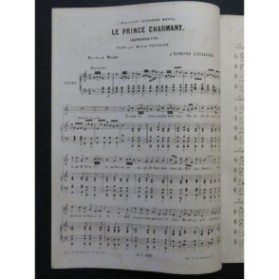 LHUILLIER Edmond Le Prince Charmant Chant Piano ca1860