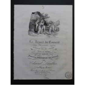 LHUILLIER Edmond Le Départ du Conscrit Chant Piano ca1840
