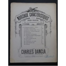 DANCLA Charles Romance et Bolero Violon Piano ca1850