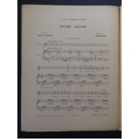 BOËLLMANN Léon Notre Amour Chant Piano ca1910