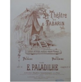 PALADILHE E. Pantomine Piano ca1890