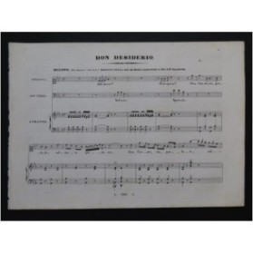 ZACCAGNINI Cassiano Don Desiderio Opéra Duetto Chant Piano ca1840