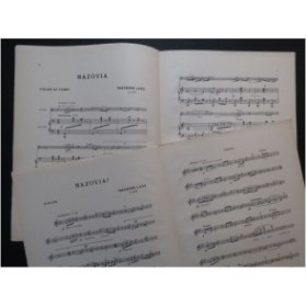 LACK Théodore Mazovia ! Violon Piano 1905