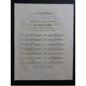 ROSSINI G. La Partenza Chant Piano ca1830