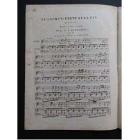 ROMAGNESI A. Le commencement et la fin Chant Piano ca1840