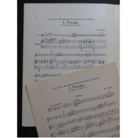 THOMAS Alexandre Pavane Violon Piano
