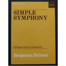 BRITTEN Benjamin Simple Symphony Orchestre cordes