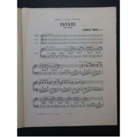 FAURÉ Gabriel Pavane Chant Piano