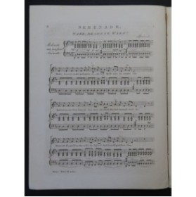 BISHOP Henry R. Isabel Serenade Chant Piano XIXe