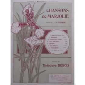 DUBOIS Théodore Les Violettes Chant Piano 1913