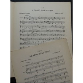 BACHMANN Alberto Adagio Religioso Piano Violon
