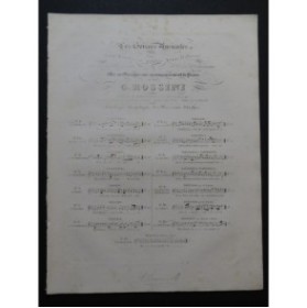 ROSSINI G. Li Marinari Chant Piano ca1830