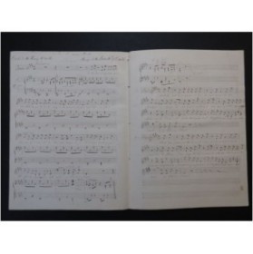 BARRAULT de St ANDRÉ Je t'aime tant Manuscrit Chant Piano ca1840