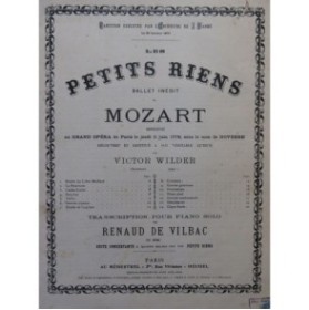 MOZART W. A. Les Petits Riens Ballet Piano 1946