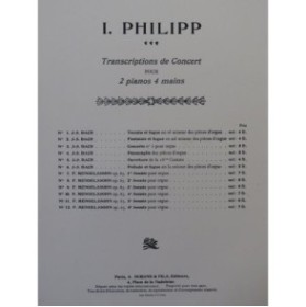 MENDELSSOHN Sonate No 4 op 65 2 Pianos 4 mains ca1902