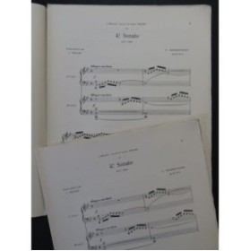 MENDELSSOHN Sonate No 4 op 65 2 Pianos 4 mains ca1902