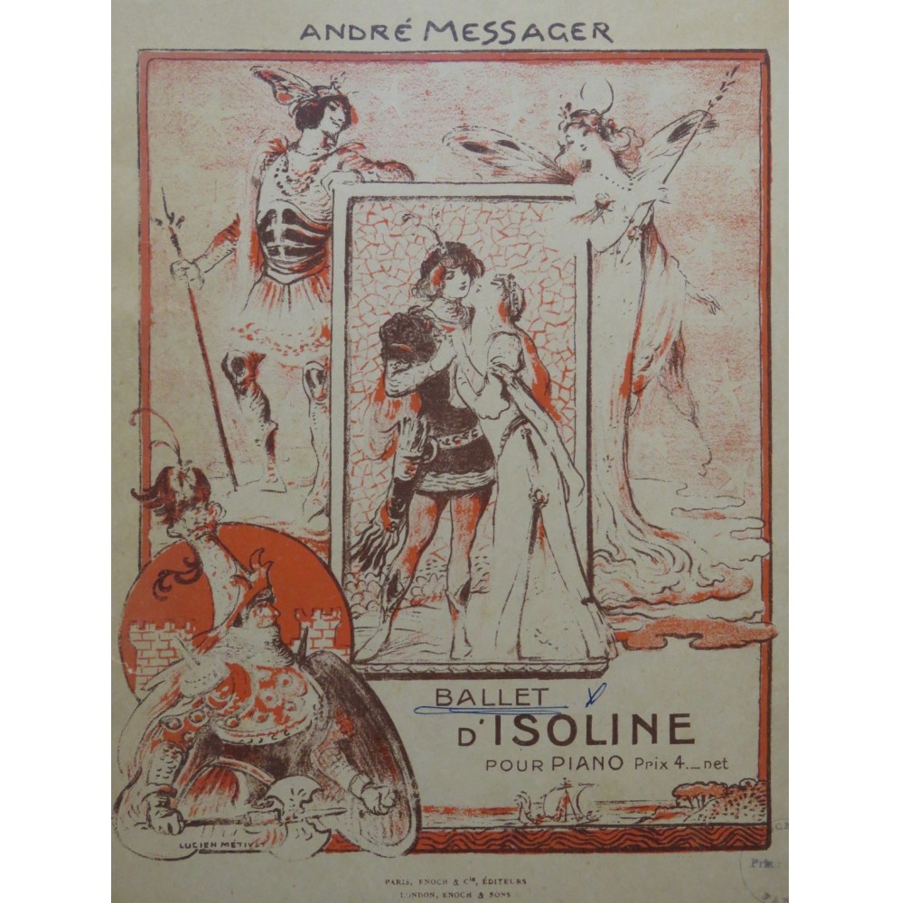 MESSAGER André Isoline Ballet Piano 1929