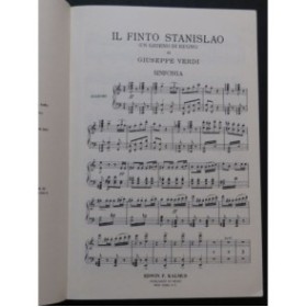 VERDI Giuseppe Il Finto Stanislao Opéra Chant Piano