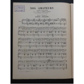 LHUILLIER Edmond Nos Amateurs Chant Piano XIXe siècle
