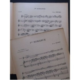 SOETENS Edouard Romance No 1 Violon Piano