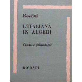 ROSSINI Gioacchino L'Italiana in Algeri Opéra Chant Piano 1960