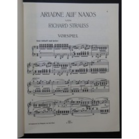 STRAUSS Richard Ariadne auf Naxos Opéra Chant Piano