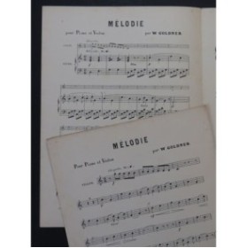 GOLDNER Mélodie Violon Piano