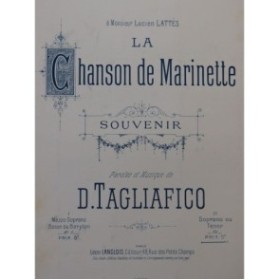 TAGLIAFICO D. La Chanson de Marinette Chant Piano