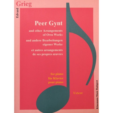 GRIEG Edvard Peer Gynt and other Arrangements of Own Works Piano 1995