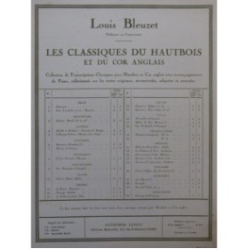 DESMARETS Henri Circé Gavotte et Bourrée Hautbois Piano 1947