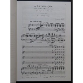 CHABRIER Emmanuel Recueil de Mélodies Chant Piano 1992