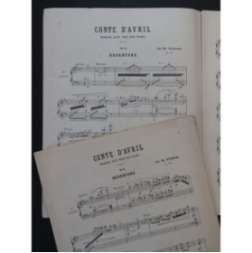WIDOR Ch. M. Conte d'Avril 1er Livre 2 Pianos 4 mains 1891