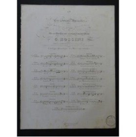 ROSSINI G. La Pesca Chant Piano ca1830