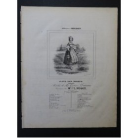PUGET Loïsa Fleurs des Champs Chant Piano 1838