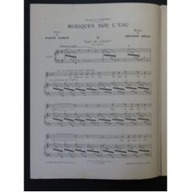 DUBOIS Théodore Musique sur l'Eau No 5 Soir de Silence Chant Piano 1911
