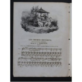 ROMAGNESI A. Les Chemins Différens Chant Piano ca1830