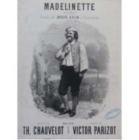 PARIZOT Victor Madelinette Chant Piano ca1850