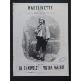 PARIZOT Victor Madelinette Chant Piano ca1850