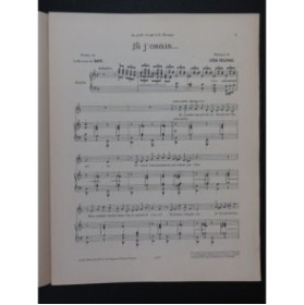 DELERUE Léon Si j'osais Chant Piano